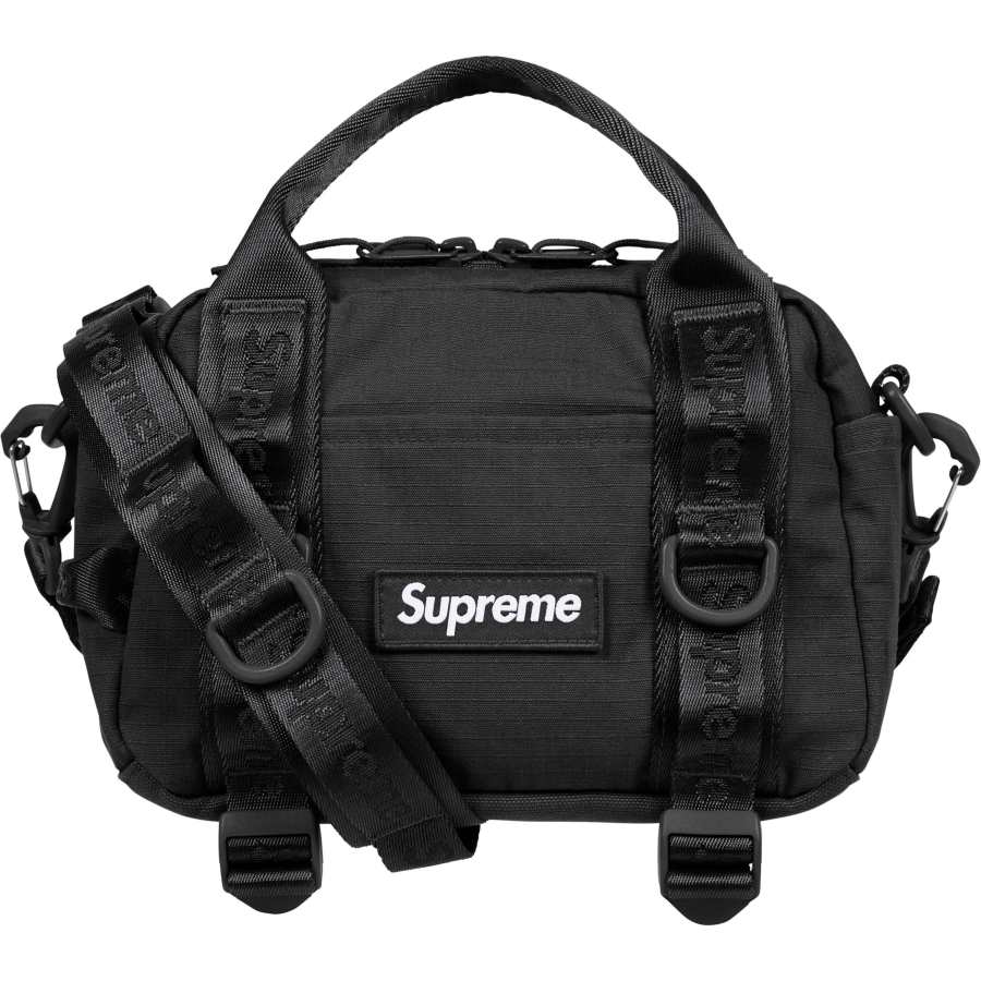 Supreme Supreme 4L Cordura® Cotton Blend Tear Resistant Fabric Travel Bag Unisex Black