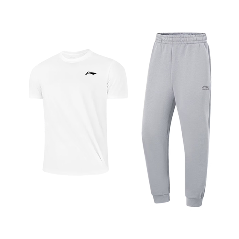 Li-Ning Li Ning Casual Sportswear Unisex White+Geological Gray