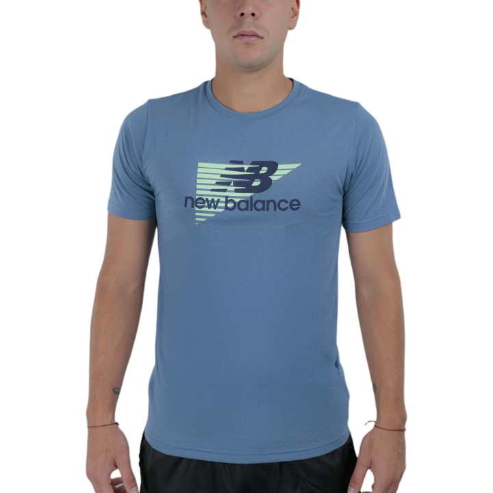 New Balance New Balance T Shirts Men's Blue Crew Neck
