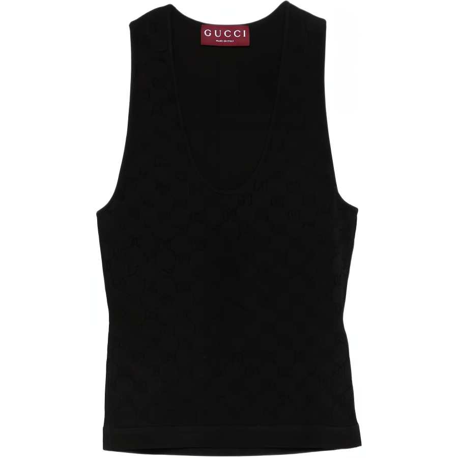 Gucci Elastic Gg jacquard tank top