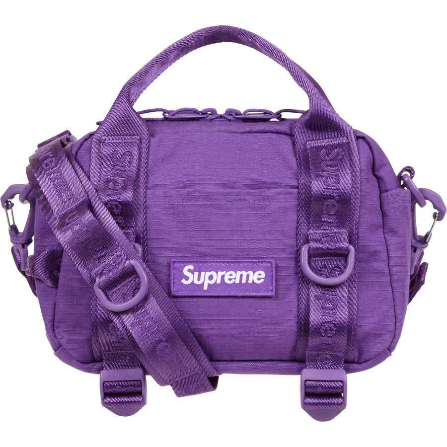 Supreme Supreme 4L Cordura® Cotton Blend Tear Resistant Fabric Travel Bag Unisex Purple