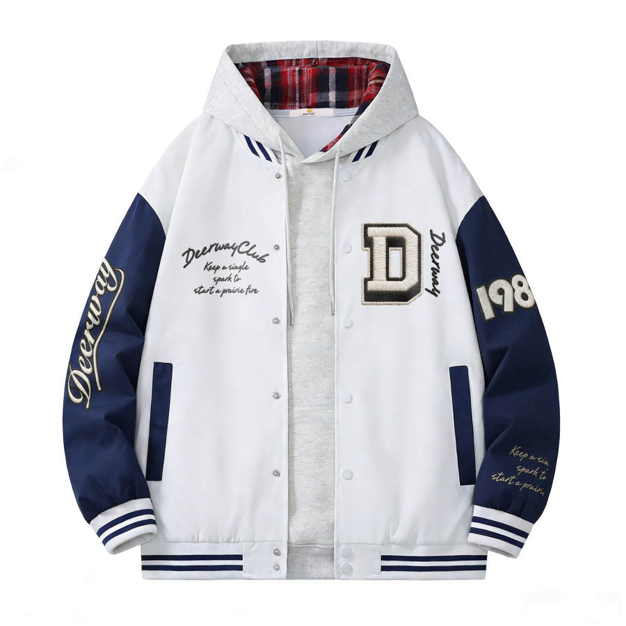 DEERWAY Baseball Jerseys Unisex Baseball Collar Moderate Straight Fit