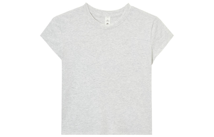 Lululemon T Shirt Women's Super Light Gray Heathered Core Ultra Light Grey