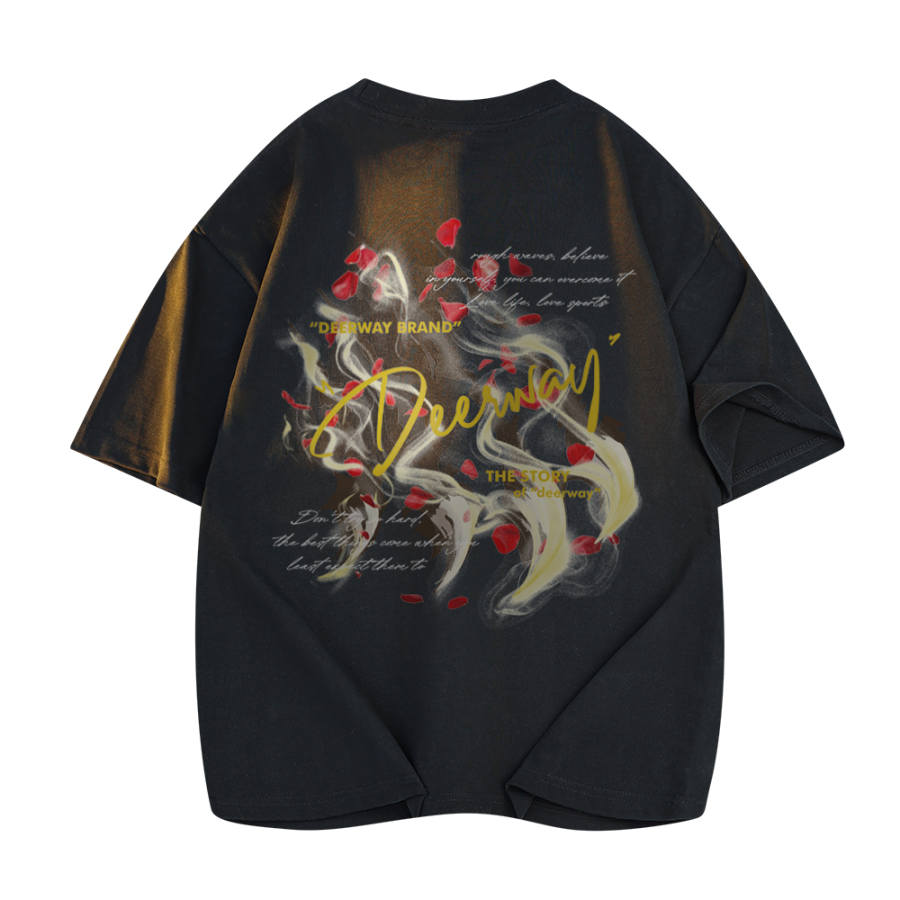 DEERWAY T Shirts Unisex Crew Neck Moderate Straight Fit