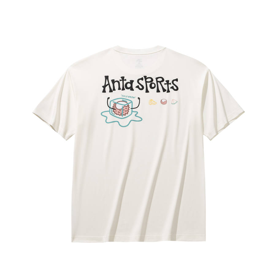 Anta T Shirt Unisex Ivory White