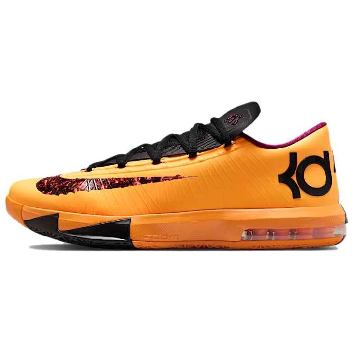 Nike Nike KD 6 Low top Basketball Shoes Men's Yellow Black