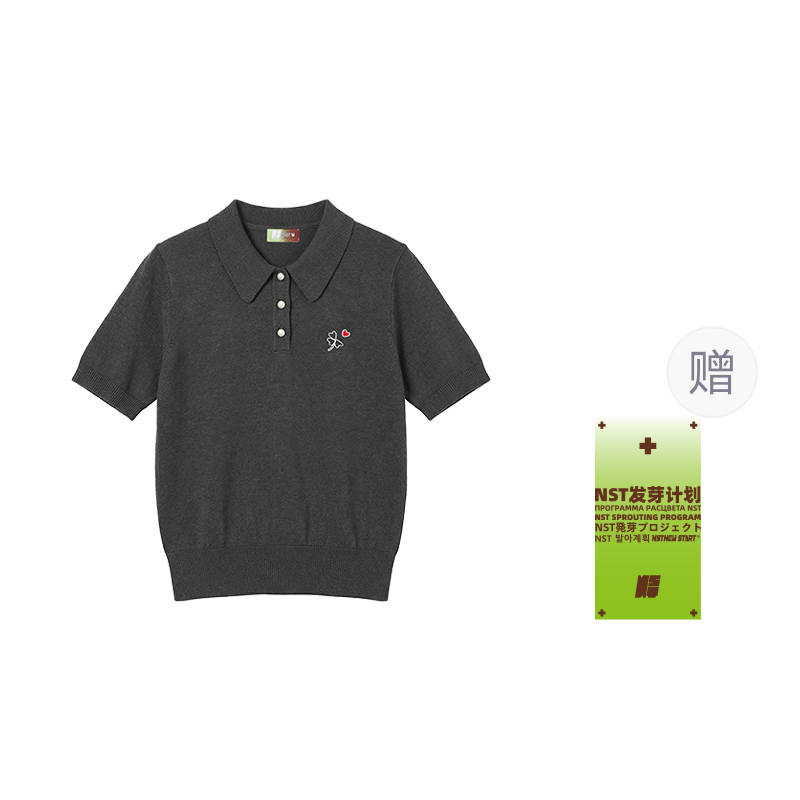 NSTNEW START T Shirts Women's Lapel Thin Straight Fit