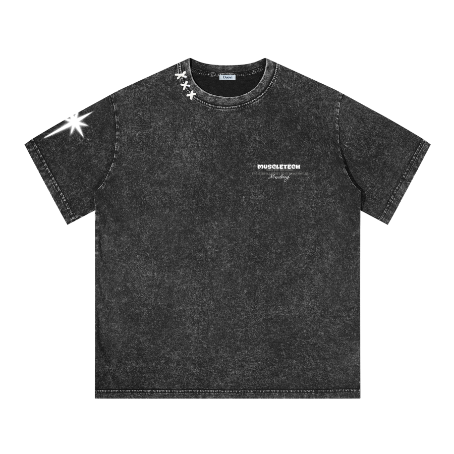 MUSCLETECH T Shirts Unisex Crew Neck Moderate Straight Fit