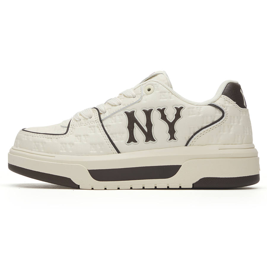 MLB New York Yankees Synthetic Leather Slip Resistant Abrasion Resistant Low top Casual Shoes Unisex Brown