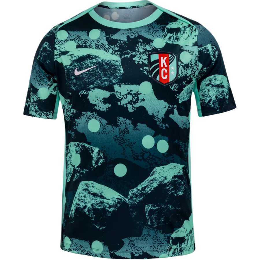 Nike Nike Kansas City Current Men's Nike Nwsl Short-Sleeve Pre-Match Top