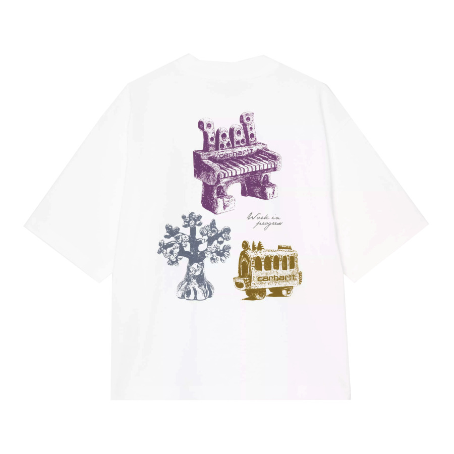 Carhartt WIP T Shirts Women's White Crew Neck Moderate