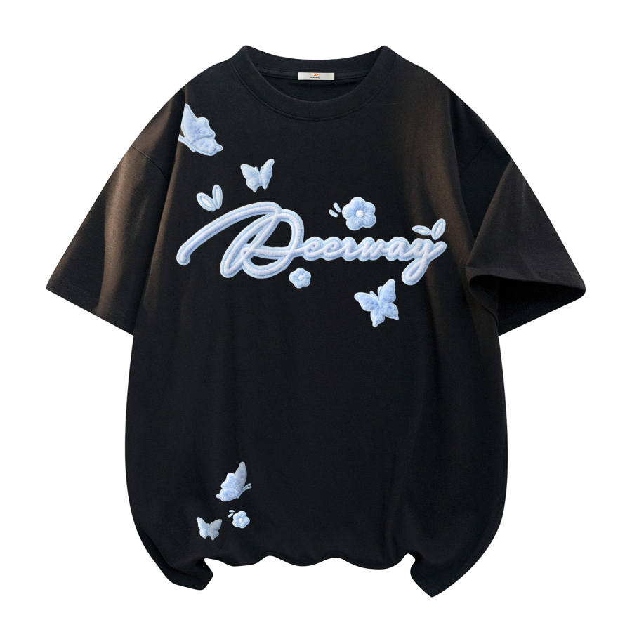 DEERWAY T Shirts Unisex Crew Neck Moderate Straight Fit