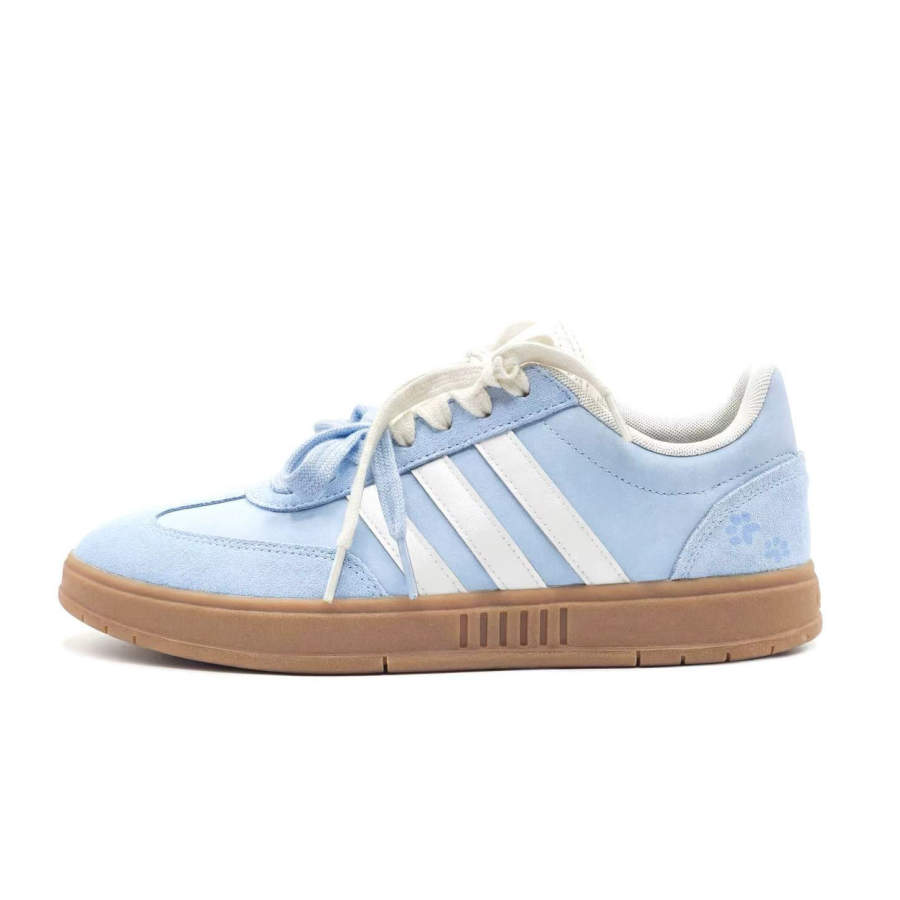 Adidas Adidas Gradas Cloud Leather Coverage Slip Resistant Low top Vintage Basketball Shoes Unisex Blue White