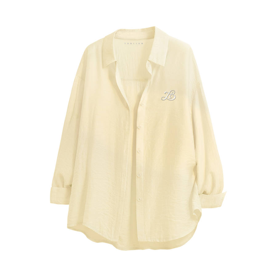 Tonlion Shirts Women's Lapel Moderate Shirt