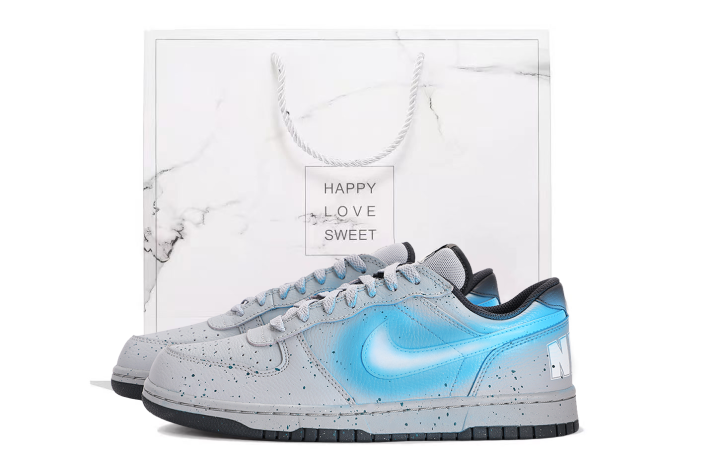 Nike Nike Big Coverage Slip Resistant Abrasion Resistant Low top Skateboard Shoes Unisex Gray