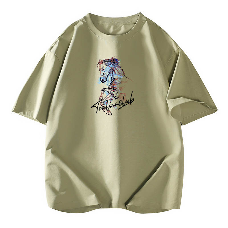 Tonlion T Shirts Unisex Crew Neck Moderate Straight Fit