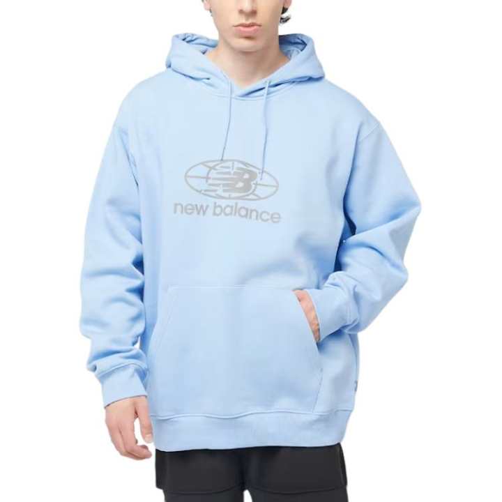 New Balance New Balance Sweatshirts Men's Blue Hooded Moderate