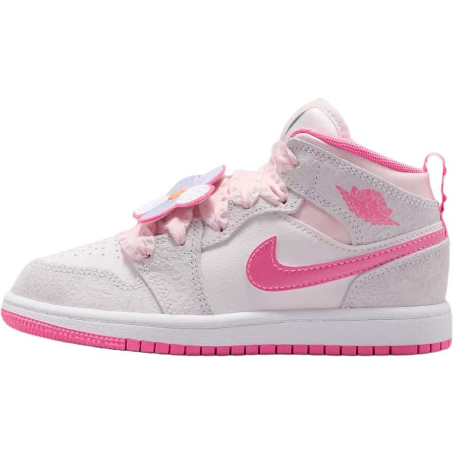 Jordan Jordan Air Jordan 1 Mid top Children's Basketball Shoes Gray White Kids'