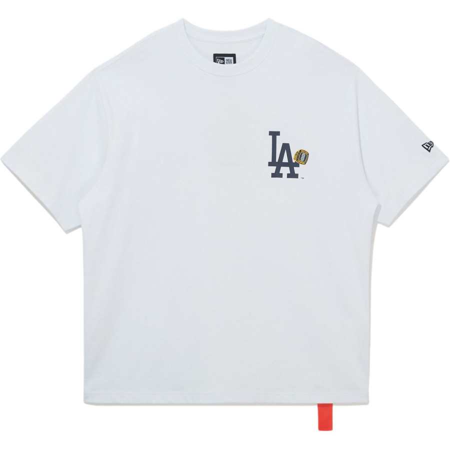 New Era X MLB T Shirts Unisex White Crew Neck