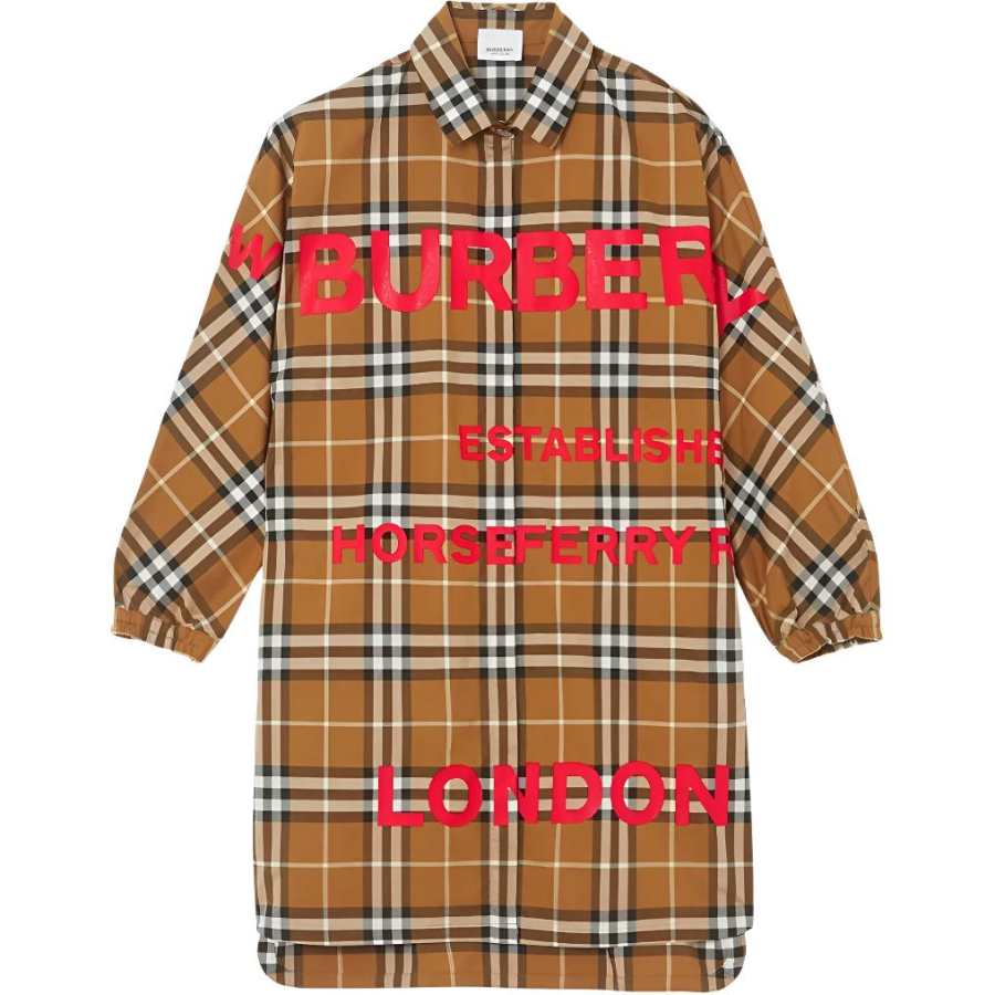 Burberry Kids Dresses Lapel Moderate Midi Skirt