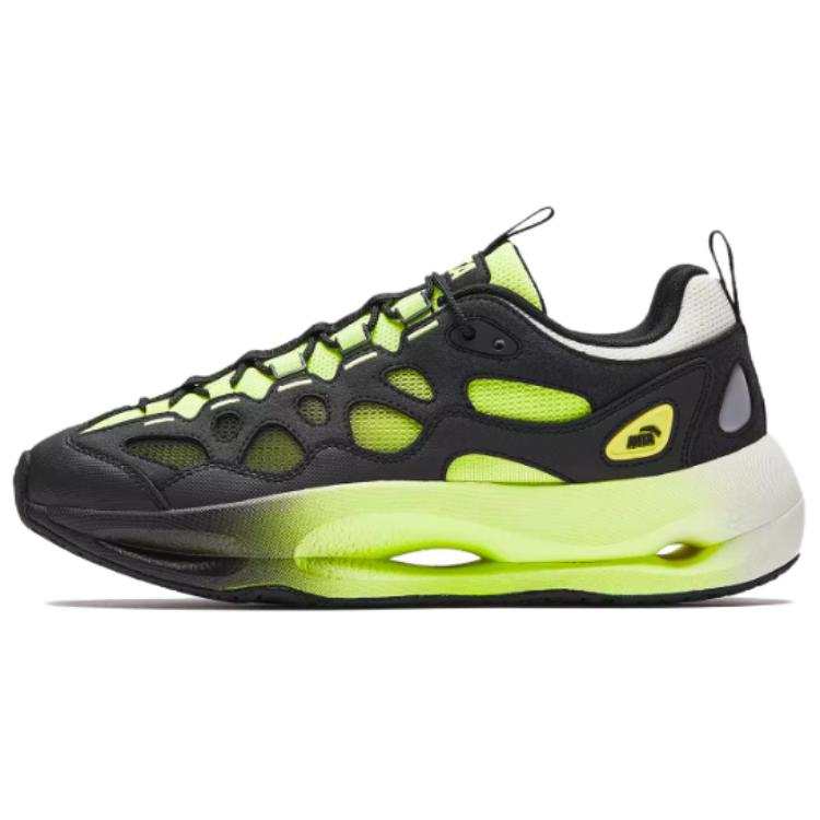 Anta Life Collection Shark Shoes Hammerhead Slip Resistant Low top Casual Shoes Men's Black Green Yellow