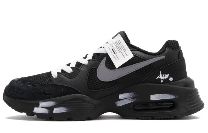 Nike Nike Air Max Fusion Low top Running Shoes Men's Black White Gray