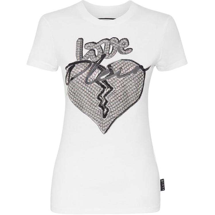Philipp Plein love-print short-sleeve T-shirt