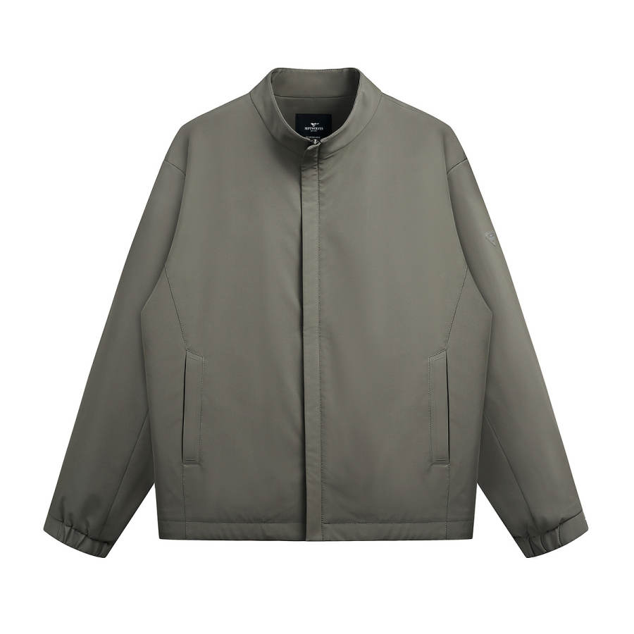 SEPTWOLVES SEPTWOLVES Jackets Men's 008 Green Gray Stand Collar Thin Instructor