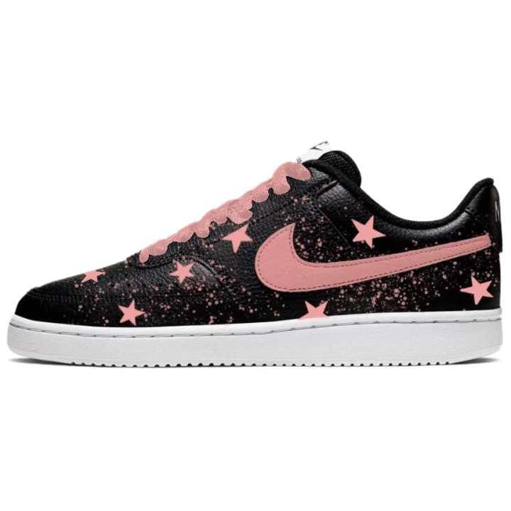 Nike Nike Court Vision 1 Skateboard Shoes Men's Low Top Black Pink
