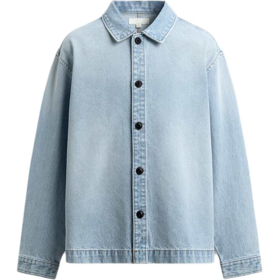 ZARA ZARA Denim Jackets Unisex Light Blue Lapel Moderate