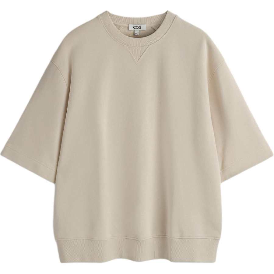 COS Sweatshirts Men's Light Beige Crew Neck Moderate