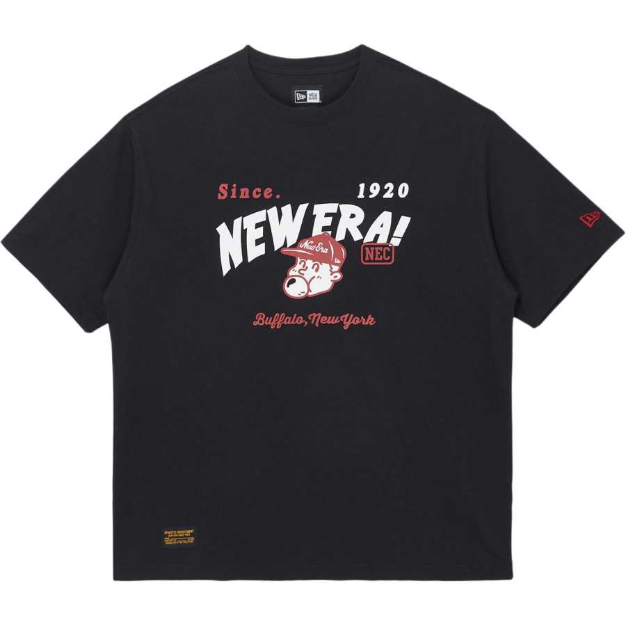 New Era T Shirts Unisex Black Crew Neck