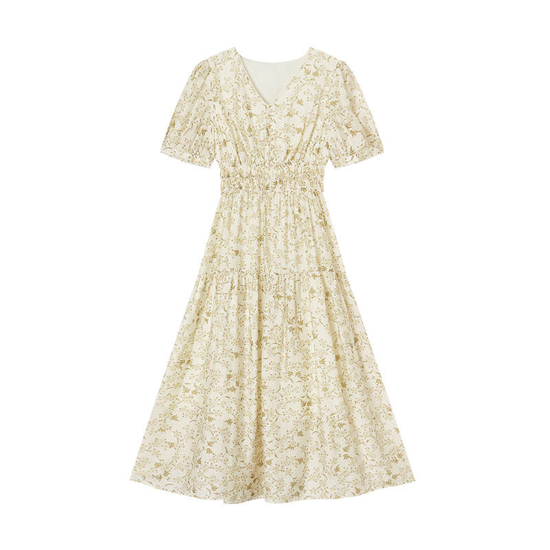 XIANGYING Short Sleeved Dress Women's