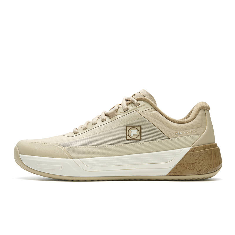 FILA NETTO FLAT Cushioning Abrasion Resistant Breathable Coverage Lightweight Low top Tennis Shoes Men's Wheat Brown