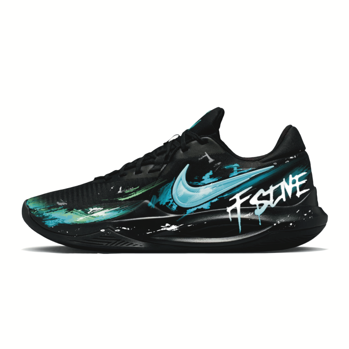 Nike Nike Precision 6 Deep Sea Wave Moisture Wicking Abrasion Resistant Breathable Slip Resistant Low top Basketball Shoes