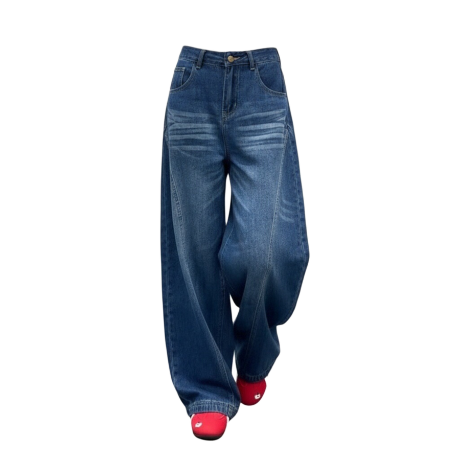 Sugarfunk Jeans Women's Light Blue Moderate Straight Fit Pants