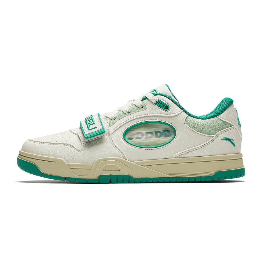 Anta STG De'Aaron Fox Player PE Height Increasing Abrasion Resistant Low top Skateboard Shoes Men's Gray Green