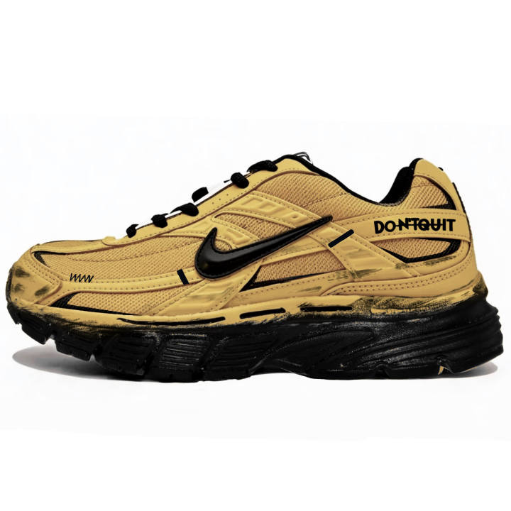 Nike Nike Initiator Running Shoes Unisex Low Top Beige Yellow