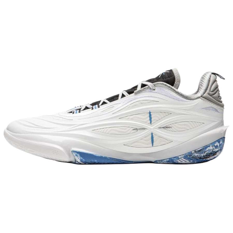 Li-Ning Li Ning Wade Cushioning Abrasion Resistant Low top Basketball Shoes Men's Blue White