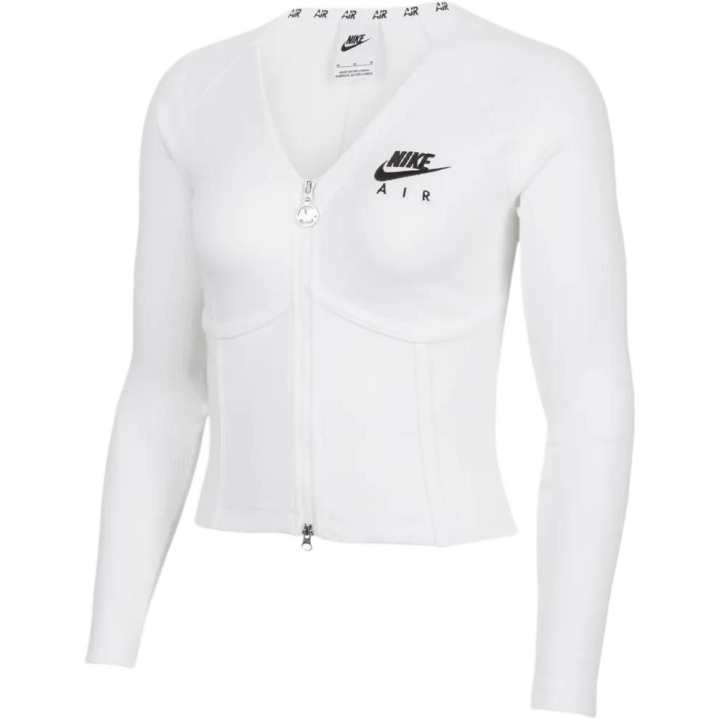 Nike Nike Sportswear Women's Logo Embroidered Dual-Zip Jacket White