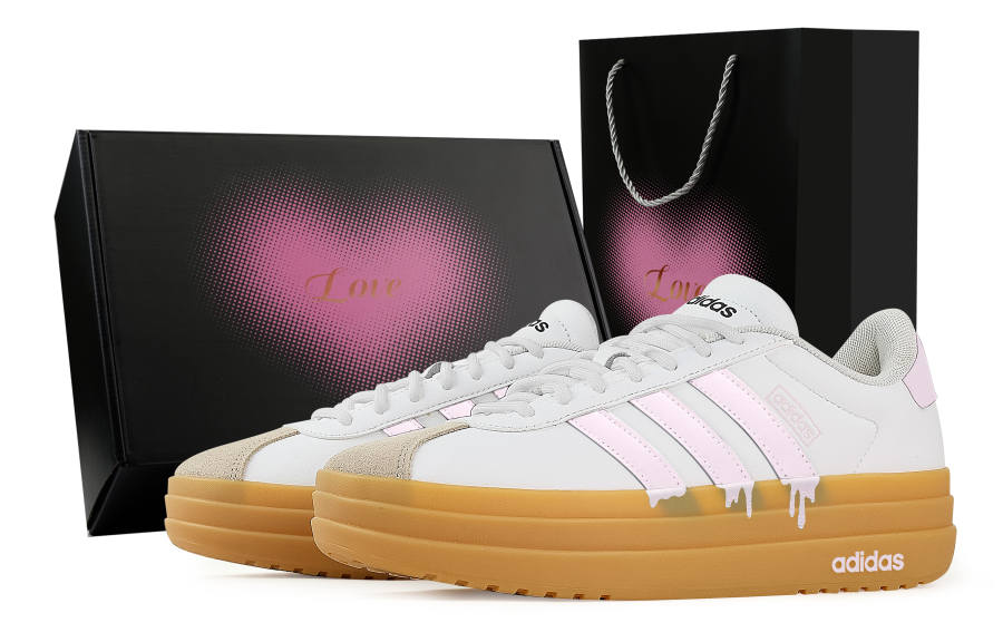 Adidas Adidas VL Court Bold Skateboard Shoes Women's Low Top Pink