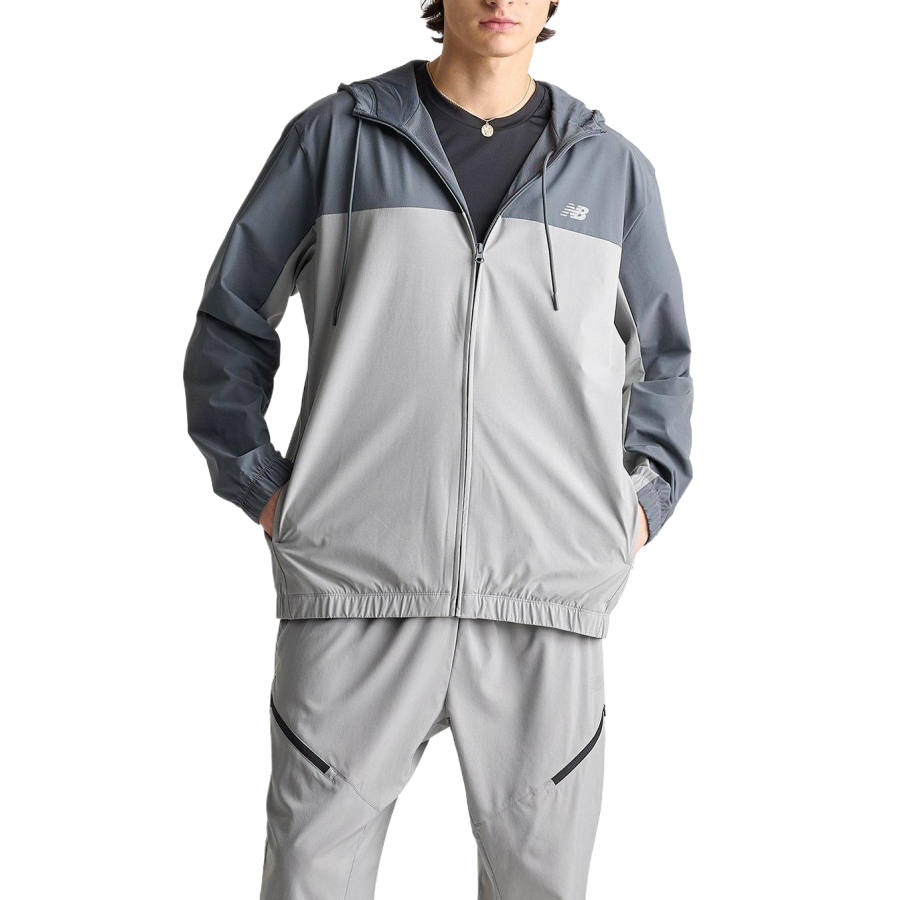 New Balance New Balance Jackets Men's Gray Hooded Non Detachable Moderate Other