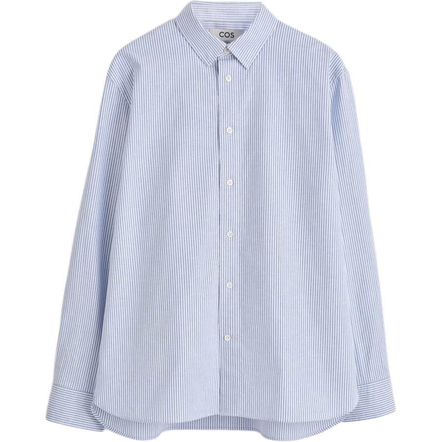COS COS Shirts Men's Blue/White/Stripes Moderate