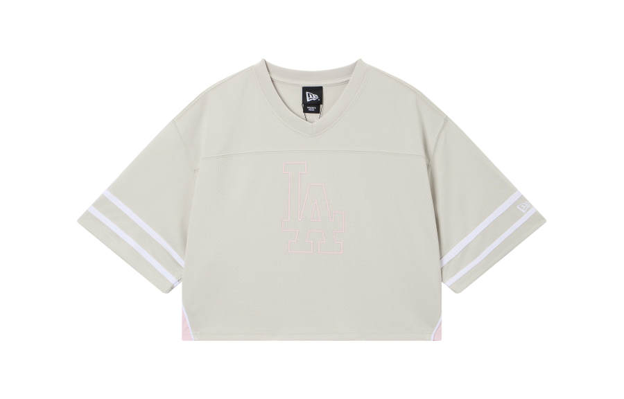 New Era T Shirts Women's Beige V Neck