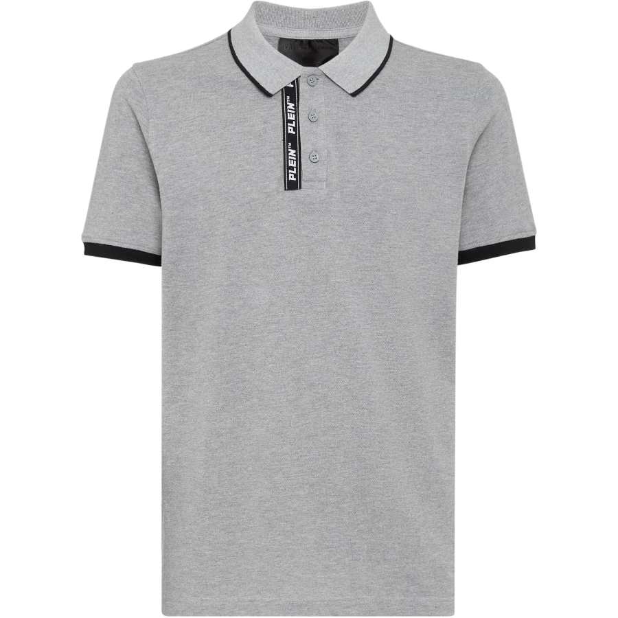 Philipp Plein logo-tape detail polo shirt