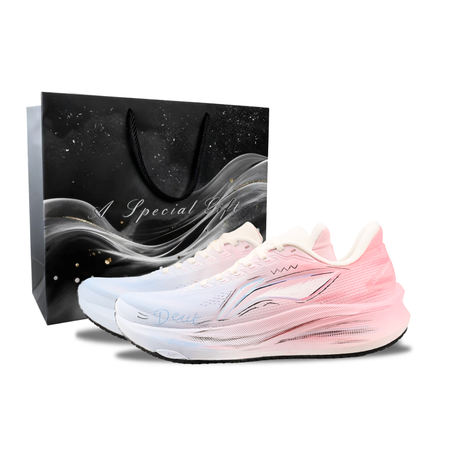 Li-Ning Li Ning Red Hare 9 Running Shoes Men's Low Top Pink/Blue/White