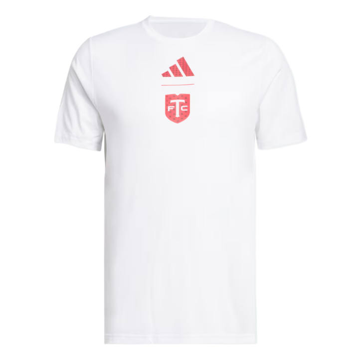 Adidas Adidas T Shirts Men's White/Mls Tfs To5 Crew Neck Moderate