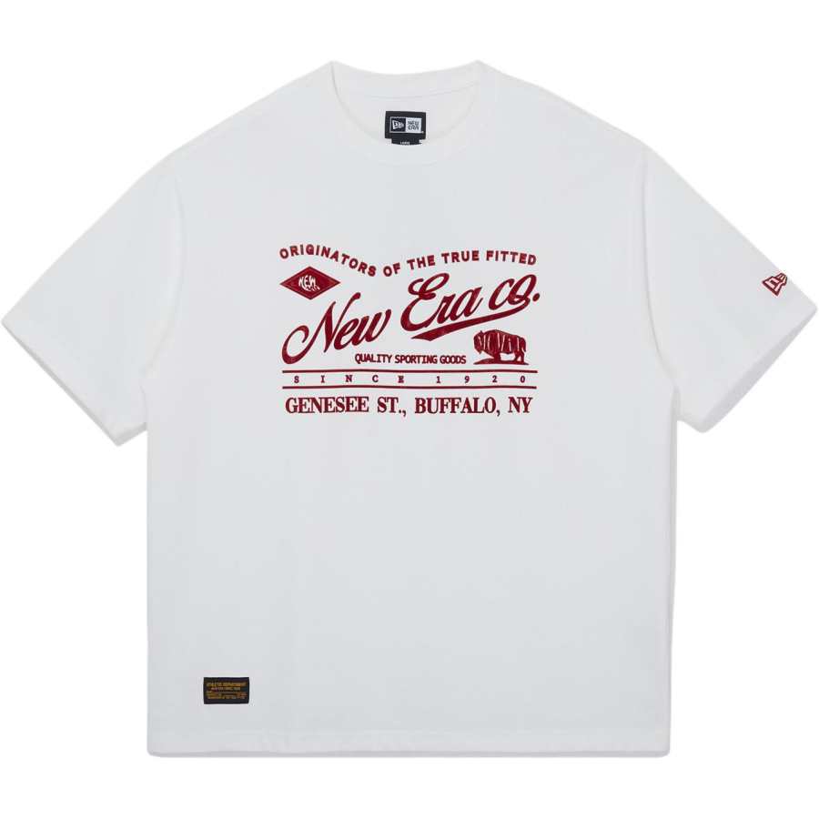 New Era T Shirts Unisex White Crew Neck Moderate