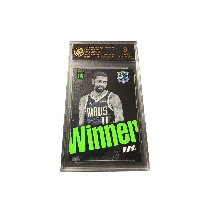 PANINI TOP CLASS Mavericks Team, Kyrie, Irving, Large Head Portrait, Kill Shot Eyes, Silver Fold, High Score, Rare Card