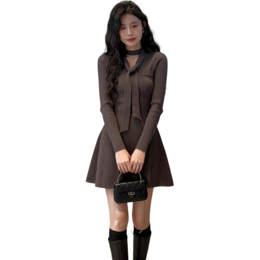VENICEW Long Sleeved Dress Women's